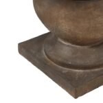 Solano | Solid Sheesham Wood Round 4 Seater Dining Table with Baluster Pedestal Base in Antique Walnut Brown Finish – Wooden Slice - Image 3