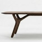 Branchline | Solid Wood 6 Seater Dining Table with Sculptural Branch Legs in Brown Finish – Wooden Slice - Image 4