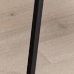 Kavroth | Solid Wood 6 Seater Rectangular Dining Table with Black Angled Metal Legs in Natural Finish – Wooden Slice - Image 4