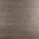 Grevano | Solid Oak Wood Square Dining Table with Sculptural Panel Base in Grey Finish – Wooden Slice - Image 5