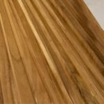 Twistwood | Solid Acacia Wood Round Dining Table with Sculptural Twisted Pedestal Base in Natural Finish – Wooden Slice - Image 5