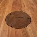 Twinwood | Solid Wood Dining Table with Dual Cylindrical Pedestal Base in Natural Finish – Wooden Slice - Image 5