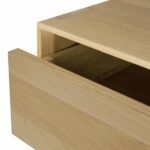 Aldren | Solid Oak Wood Console Table with 2 Drawers in Natural Finish – Wooden Slice - Image 3