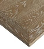 Elysian Solid Mango Wood Pedestal 6 Seater Dining Table in Burnt Oak Finish – Wooden Slice - Image 5