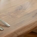 Arch & Form | Solid Wood 6 Seater Dining Table with Sculptural Arch Legs in Natural Beige Finish – Wooden Slice - Image 6