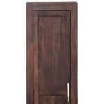 Avenor | Solid Sheesham Wood Tall Shoe Cabinet with 1 Door & 8 Shelves in Walnut Finish – Wooden Slice - Image 2