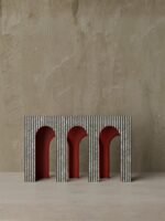 Arched Elegance Vegan Shell Inlay Entryway Console Table - Image 3